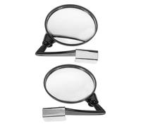 Healeved Blind Spot Car Mirror 2pcs Convex Wide Angle Front Wheel Auxiliary Mirrors Black for Vehicle Rearview Safety Driving Instructors Universal Fit