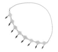 Healeved Boho Festival Headpiece Women Head Accessories Face Chain for Party Necklaces Hair Jewelry Hair Decoration Chain