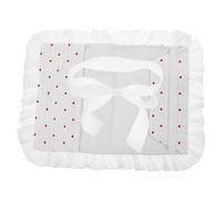 Healeved Book Covers Fabric Book Cover Heart Pattern White for Planners Elegant Romantic Stylish Design