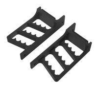 Healeved Bow and Arrow Rack Wall Mount, Heavy-Duty Black Archery Storage Holder with Ergonomic Bracket, 1 Pair Wall Hanger for Home Display and Bow Gear Organization