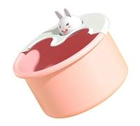 Healeved Boy Girl's Cartoon Foot Soaking Tub Basin Built Massage Dots for Home Pedicure and Relaxation Safe for Boys and Girls White Design