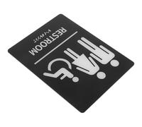 Healeved Braille Restroom Sign Replaceable Acrylic Decal Self-Adhesive for Bathroom Door Use in Public and Accessible Restrooms