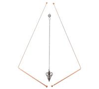 Healeved Brass Dowsing Rods Set with Pendulum Pendant for Water Divining and Ghost Hunting, Double-Ended Ball Tips, Spring Suspension, Spiritual Divining Tools for Paranormal Research