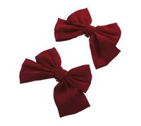 Healeved Bridal Bow Shoe Clips Elegant Vintage Style Shoe Clip Accessories for Women Wedding Party Engagement Proms Reusable Decorative Decor in Red