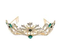 Healeved Bridal Crown for Wedding Queens Crown Rhinestones Glorious Wedding Headpiece for Brides Glamorous Bridal Hair for Special Occasions