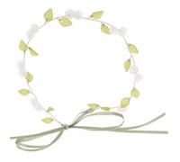 Healeved Bridal Flower Garland Headband Lily Valley Floral Princess Headband for Wedding Brides Women