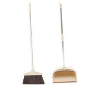 Healeved Broom Dustpan with Soft Bristles and Capacity Dustpan Household Floor Cleaning Tool with Buckle and Hanging Design for Easy Storage and Efficient Sweeping