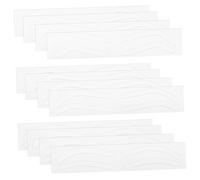 Healeved Brow Stencil Kit Eyebrow Stickers Stencils Eyebrow Mapping Dark Brown Tint Safe Comfortable Use