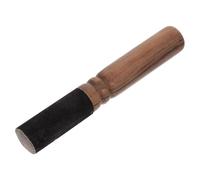 Healeved Brown Wooden Buddha Singing Bowl Mallet with Pu Handle, Handmade Delicate Design for Long-lasting Ambient Sound and Stress Relief, for Meditation and Yoga Sessions