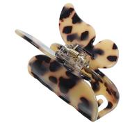 Healeved Butterfly Hair Claw Clip for Women, Acetate Board Material, Light Tortoiseshell Color, Medium Size Hair Accessory Suitable for Wedding Guests and Daily Styling