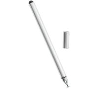 Healeved Capacitive Stylus Pen with Anti-fake Touch Design Transparent Suction Cup Dual-ended for Tablets and Phones Touch Screen Pen Compatible with Major Mobile Devices Silver