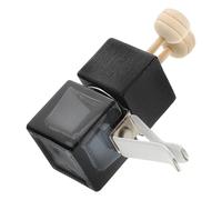 Healeved Car Air Freshener Vent Clip Bottle, Glass Perfume Diffuser with Black Cap, Refillable Aromatherapy Car Vent Decor for Automotive Interior