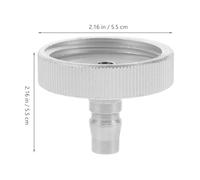 Healeved Car Brake Bleeder Adapter Replacement for Vehicle Master Cylinder Aluminium Construction Silver Finish Efficient Brake Fluid Replacement Tool Saving Time