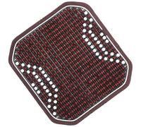 Healeved Car Seat Mat Beaded Seat Covers for Car Beaded Mat Coffee Wood Material Nonslip Bottom Wear-resistant for Driving Long Trips