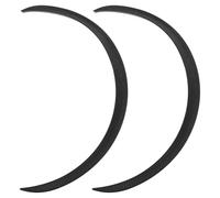 Healeved Car Wheel Eyebrow Arch Protector Strip, Carbon Fiber Texture Black, Anti-Scratch Mudguard Sticker for Vehicle Wheel Arch Protection, Universal Fit, 1 Pair