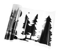 Healeved Caravan Sticker Car Hood Decals Car Decal with Star Moon Tree Shapes PET Material Versatile Design Easy Installation Black Colour for Road Trips and Camping