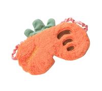 Healeved Carrot-Shaped Plush Sleeping Eye Mask, Soft Breathable for Travel and Rest, Comfortable Supple Eye Cover, Cute Easter Fruit Series Design