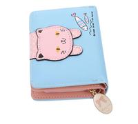 Healeved Cartoon Cute Cat Coin Wallet Portable and Multi-Functional for Girls This Small Coin Purse Features Zip Closure and is for Daily Change Storage As Business Card Holder
