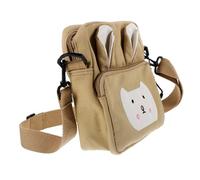Healeved Cartoon Rabbit Bag for Girls Cute Outdoor Single-Shoulder Bag Rabbit Pattern and Soft Canvas Material for School Play Random Color