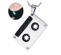 Healeved Cassette Pendant Necklace Hip Hop Pendant
