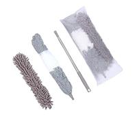 Healeved Ceiling Dusting Brush Telescopic Handle Microfiber Duster Set Double-Head Cleaning Brush Home Dusting Tool 4pcs Chenille Dusters Multi-Purpose Use