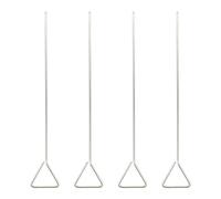 Healeved Cell Spreaders 4Pcs Stainless Steel Solid Rod Laboratory Accessories for Microbiology and Scientific Use