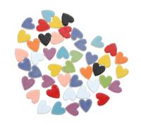 Healeved Ceramic Mosaic Heart Shaped Tiles for DIY Projects Crafts Making Supplies and Home Decor for Kitchen Tiles Bathroom Walls Craft Materials for Valentine Day and Random Color