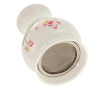 Healeved Ceramic Moxibustion Pot for Portable Manual Moxibustion Jar with Dust-Removing Screen for Cervical Spondylosis Back Pain Relief and Joint Care