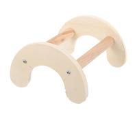 Healeved Chicken Perches Roosting Wooden Stand Parrot Perch for Chickens and Parakeets Beige Suitable for Farm Use