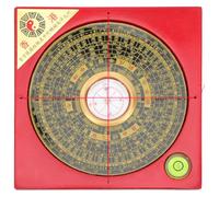 Healeved Chinese Style Compass Ornament for Feng Shui Desktop Adorn, Retro Copper and Bakelite Material with Delicate Details, Degree Scale for Accurate Site Interpretation, for Hiking