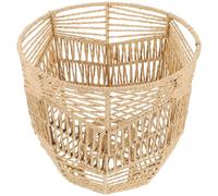 Healeved Chinese Style Paper Rope Lamp Shade, Woven Lampshade Faux Rattan Design, Pendant Light Cover for Restaurant, Dining Room, and Hotel Decor