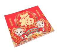 Healeved Chinese Zodiac Calendar 2027 Year the Goat Wall Planner Ample Planning Space Easy Hanging Installation Red Paper Lunar New Year Wall Calendar for Workspace