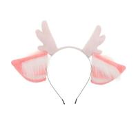 Healeved Christmas Reindeer Antler Headband Fun Animal Ears Costume Accessory for Xmas Holiday Party Adorable Reindeer Ears Design for Festive Celebrations