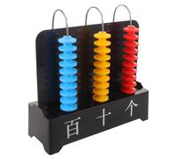 Healeved Classroom Math Counters Teaching Tool with Three-tier Sliding Structure and Stable Base, Plastic Educational Counting for Early Learning Logic and Fine Motor Skills Development
