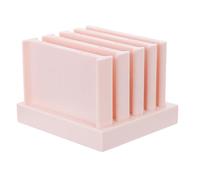 Healeved Clay Strip Rolling Guide Set with Storage Base Polymer Clay Thickness Control Tools for Pottery Handbuilding and Crafting 1 Base + 5 Rollers