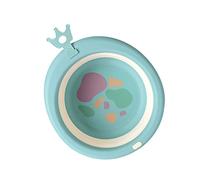 Healeved Collapsible Baby Wash Basin Portable Silicone Infant Face Basin Cartoon Design for Outdoor Use for Newborns and Toddlers