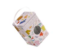 Healeved Colorful Laundry Powder Storage Tin Tinplate Laundry Box Flexible Handle for Washing Powder for Home Use and Organization