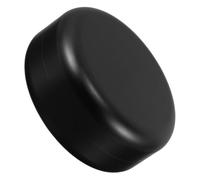 Healeved Compact and Portable Black Aluminum Alloy Round Tin Box with Moisture-Proof Seal and Screw Lid, Stylish Small Metal Container for Tobacco Storage and Travel