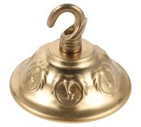Healeved Copper Ceiling Cover Plate with Sturdy Hook for Pendant Fixtures, Decorative Lighting Canopy Hardware with Lasting Performance and Simple Elegant Design, for DIY Projects