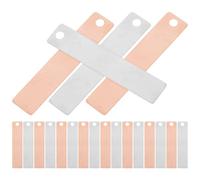 Healeved Copper Zinc Pure Anode Sheets 20 PCS, 1.57X0.35X0.08 Inch Copper and Zinc Strips for Scientific Research and DIY Soldering