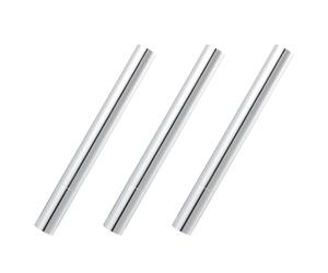 Healeved Cosmetics Pen 3pcs 3ml Silver Plastic and Metal Empty Pens with Twist Mechanism, Designed for Nail Polish and Lip Gloss, Convenient for Travel and Business Trip