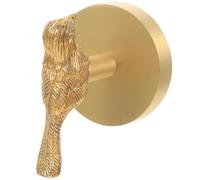 Healeved Creative Brass Bird Wall Hook, Nordic Style Brushed Copper Coat Hanger, Decorative Wall-Mounted Hook for Living Room and Bedroom Home Supplies