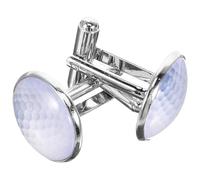 Healeved Creative Golf Shirt Cufflinks for Men Silver Metal and Crystal Glass Studs Durable Suit Accessories for Business and Formal Gatherings Practical Decorative Cuff Buttons