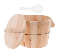 Healeved Creative Steamed Rice Bucket Wooden Rice Cooker Kitchen Gadget for Steamer and Steamer Cooking for Kitchen Use