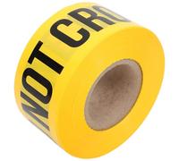Healeved Crime Scene Do Not Cross Warning Tape 7.5cm X 305m Yellow Pe Safety Tape Non-adhesive Easy to Use and Remove for Hazardous Area and Halloween Room Decor