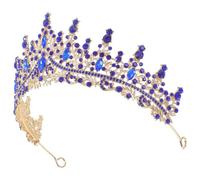Healeved Crown Tiara Baroque Wedding Rhinestone Women and Headband for Headwear with Sparkling Crystal Design Bridal for Parties Proms Costume Events