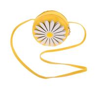 Healeved Cute Boy Girl's Messenger Bag for Little Girls Daisy Pattern Soft Pu Material for Preschool Outdoor Activities and Change Bag