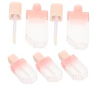 Healeved Cute Mini Lip Gloss Tubes 5 Pack Refillable Lipstick Tubes Ice Cream Design Lipstick Containers Portable Travel-Friendly