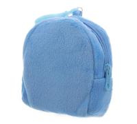 Healeved Cute Plush Coin Pouch Keychain Lightweight Portable Candy Color Backpack Pendant for Teens Travel Organizer for Coins Earbuds and Small Accessories