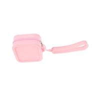 Healeved Cute Sanitary Bags Makeup Bag Small Zip Pouch Silicone Cube Mini Travel for Women Girls Reusable Snack